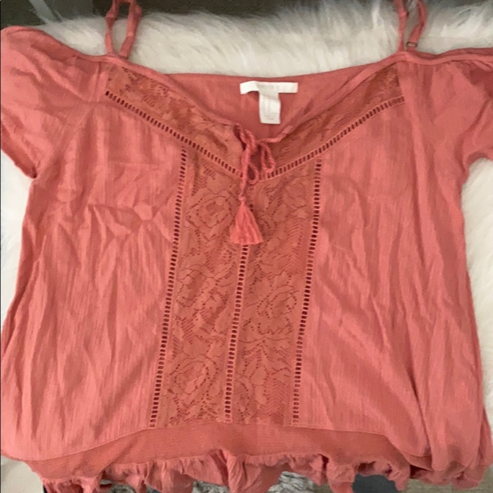 F21 off the shoulder top